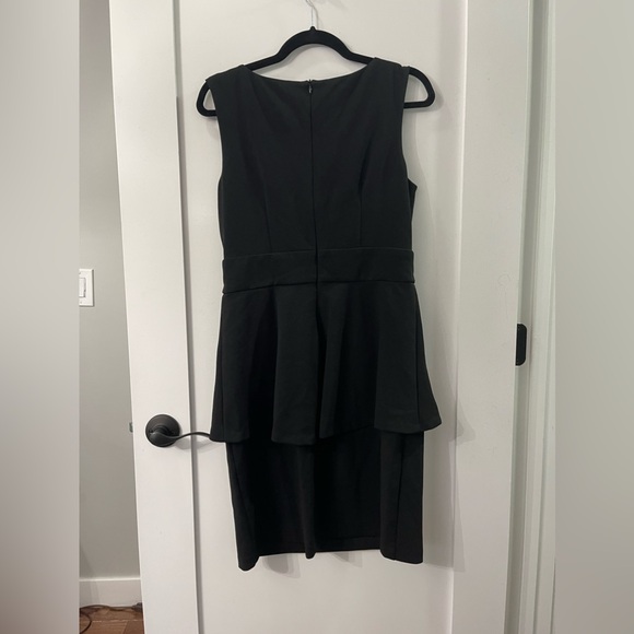 Connected Apparel Sleeveless Black Peplum Dress 6 - Picture 6 of 12